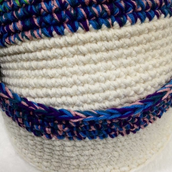 Hand Crafted Farmhouse Basket Hand Crochet Storage Nesting Planter Essential - Picture 8 of 9